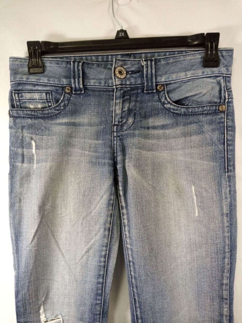 Vintage Guess Women's Daredevil Flare Leg, Stretch Jeans Size 27